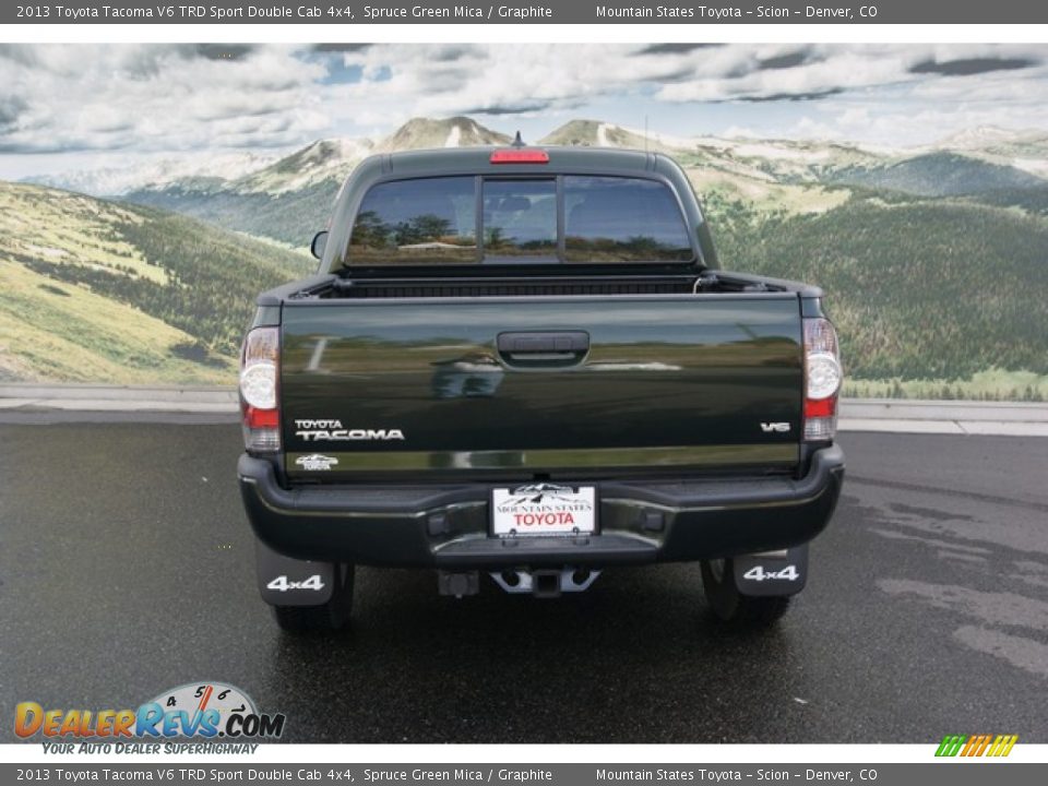 2013 Toyota Tacoma V6 TRD Sport Double Cab 4x4 Spruce Green Mica / Graphite Photo #4