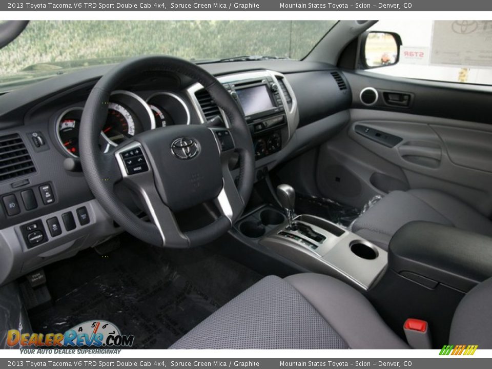 2013 Toyota Tacoma V6 TRD Sport Double Cab 4x4 Spruce Green Mica / Graphite Photo #5