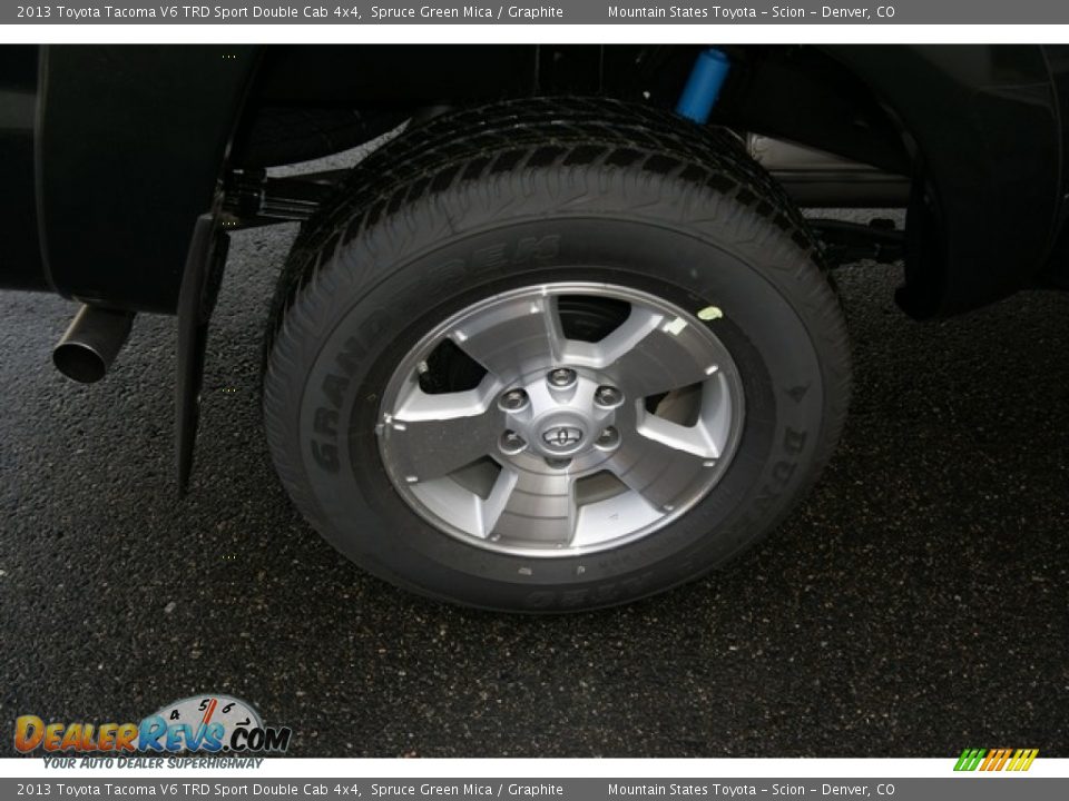 2013 Toyota Tacoma V6 TRD Sport Double Cab 4x4 Spruce Green Mica / Graphite Photo #9