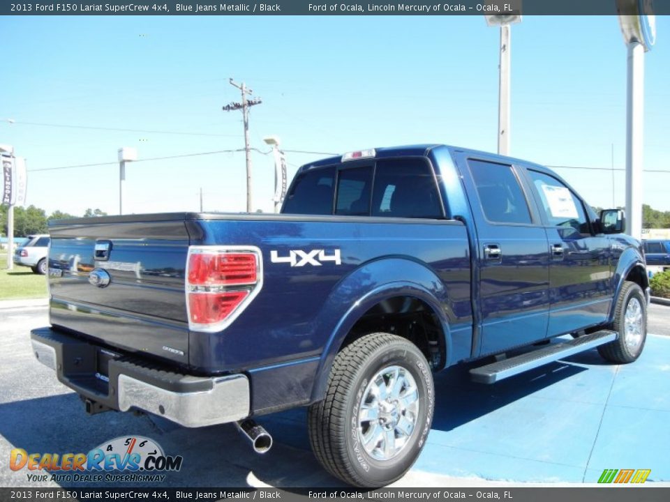 Blue Jeans Metallic 2013 Ford F150 Lariat SuperCrew 4x4 Photo #3