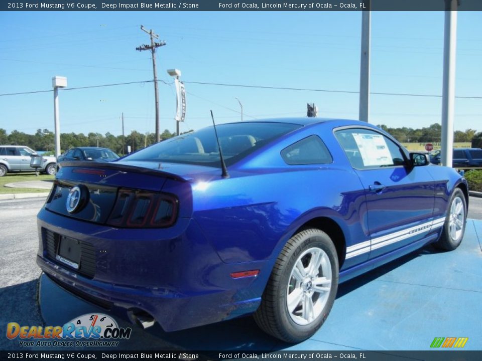 Deep Impact Blue Metallic 2013 Ford Mustang V6 Coupe Photo #3