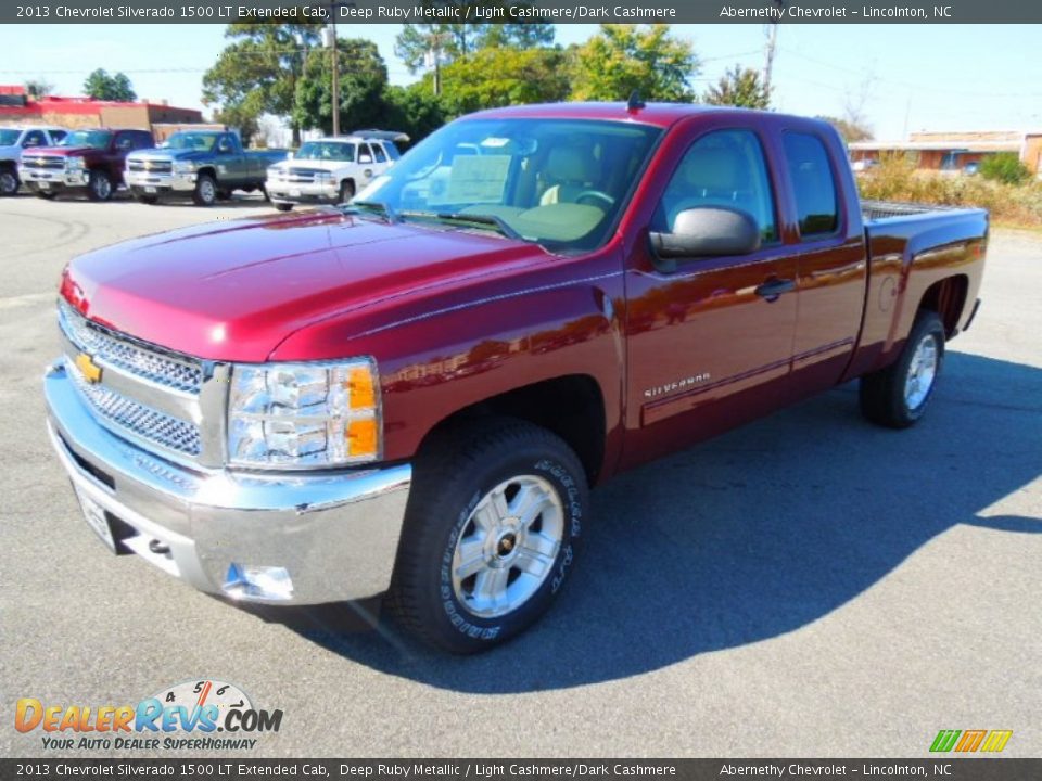 2013 Chevrolet Silverado 1500 LT Extended Cab Deep Ruby Metallic / Light Cashmere/Dark Cashmere Photo #2