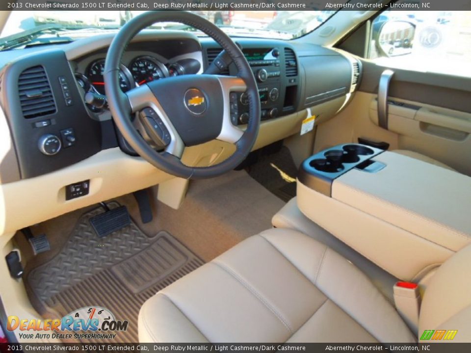 2013 Chevrolet Silverado 1500 LT Extended Cab Deep Ruby Metallic / Light Cashmere/Dark Cashmere Photo #28