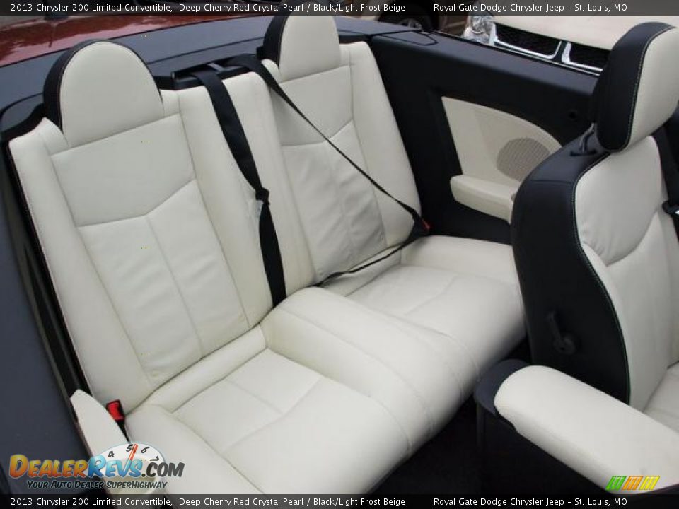 2013 Chrysler 200 Limited Convertible Deep Cherry Red Crystal Pearl / Black/Light Frost Beige Photo #4