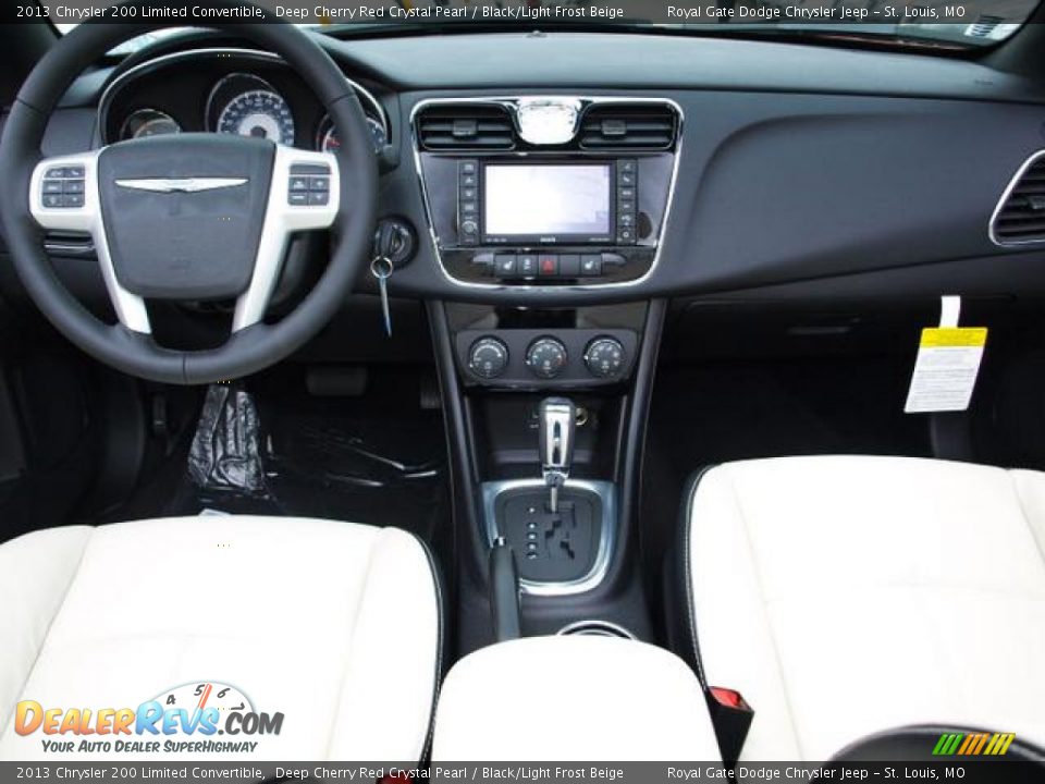 2013 Chrysler 200 Limited Convertible Deep Cherry Red Crystal Pearl / Black/Light Frost Beige Photo #5