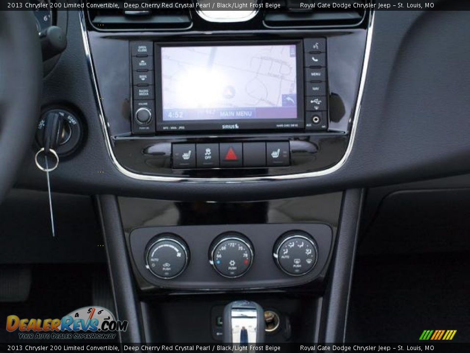 2013 Chrysler 200 Limited Convertible Deep Cherry Red Crystal Pearl / Black/Light Frost Beige Photo #6