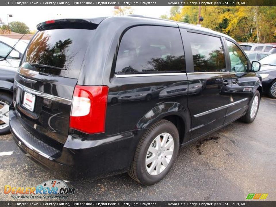 2013 Chrysler Town & Country Touring Brilliant Black Crystal Pearl / Black/Light Graystone Photo #3