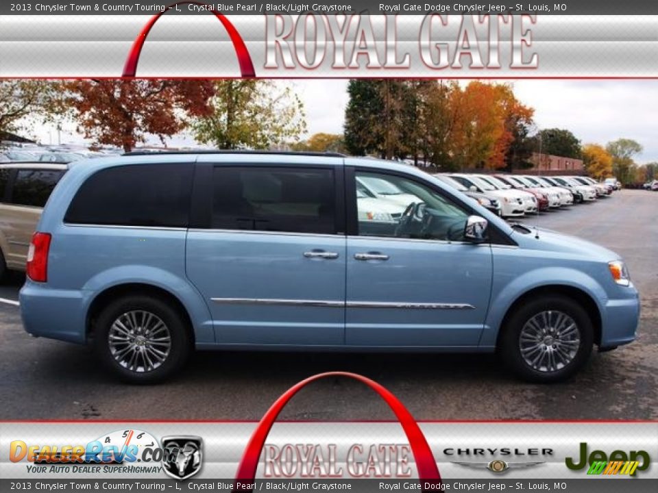 2013 Chrysler Town & Country Touring - L Crystal Blue Pearl / Black/Light Graystone Photo #1