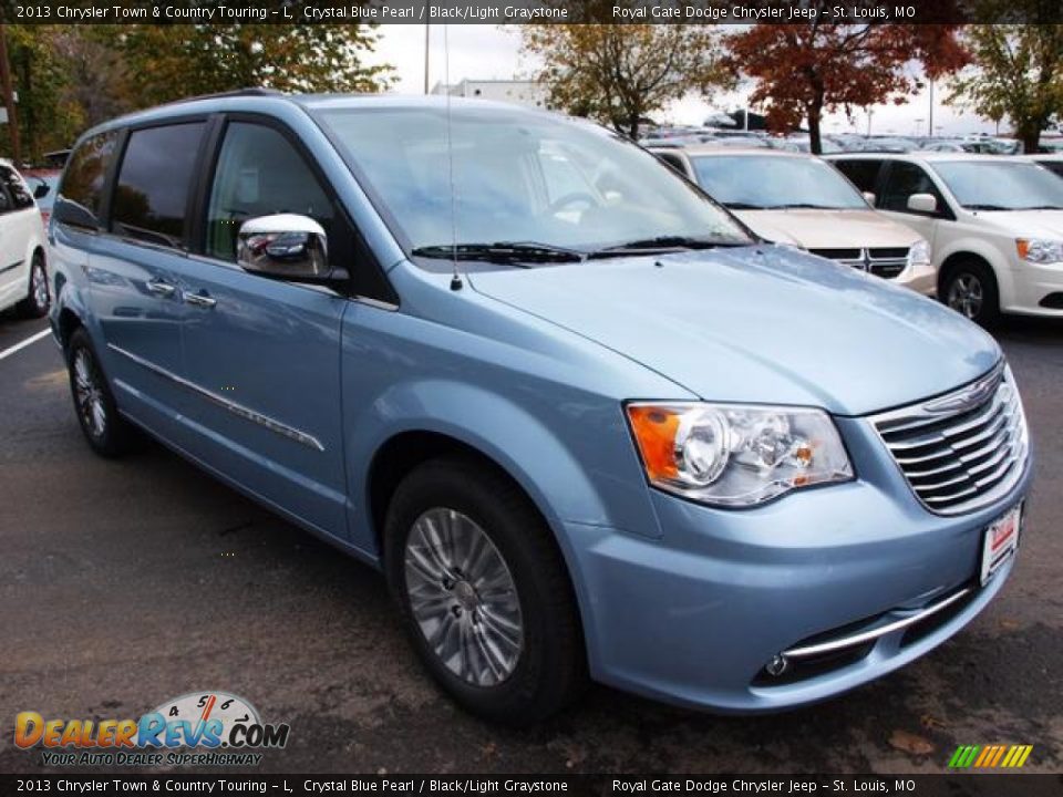 2013 Chrysler Town & Country Touring - L Crystal Blue Pearl / Black/Light Graystone Photo #2
