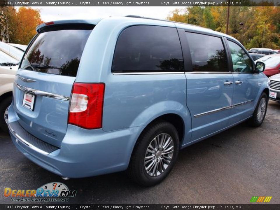 2013 Chrysler Town & Country Touring - L Crystal Blue Pearl / Black/Light Graystone Photo #3