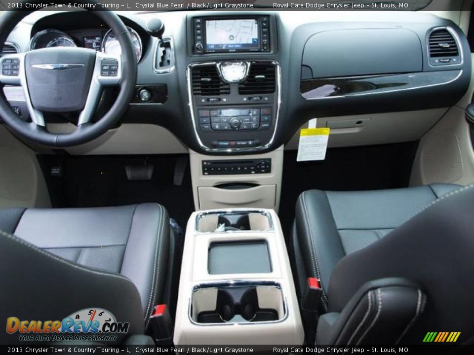 2013 Chrysler Town & Country Touring - L Crystal Blue Pearl / Black/Light Graystone Photo #5