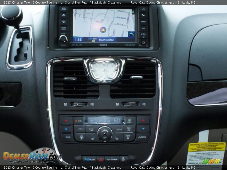 2013 Chrysler Town & Country Touring - L Crystal Blue Pearl / Black/Light Graystone Photo #6