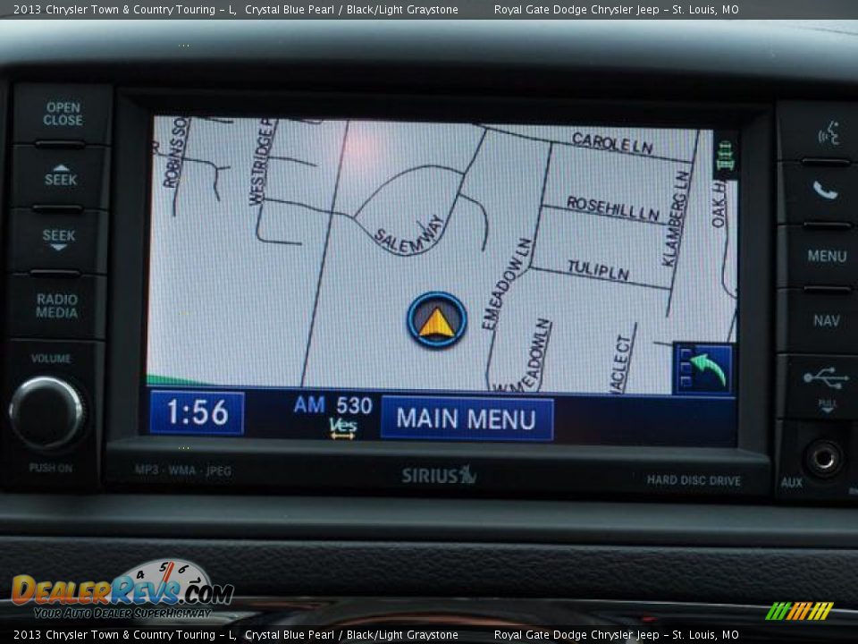 2013 Chrysler Town & Country Touring - L Crystal Blue Pearl / Black/Light Graystone Photo #7