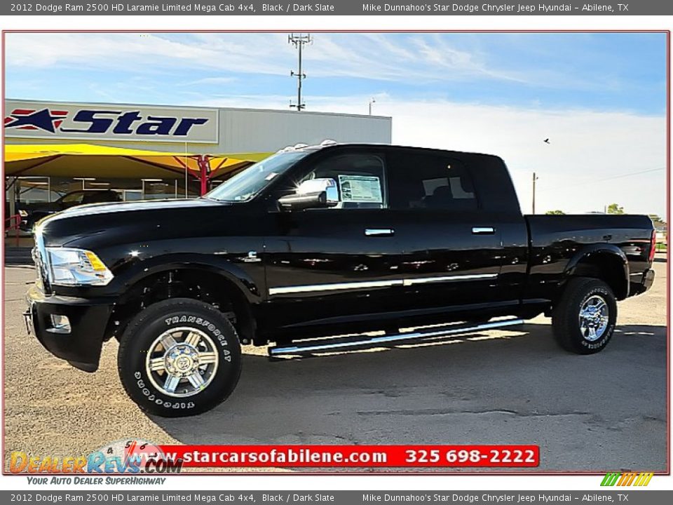 2012 Dodge Ram 2500 HD Laramie Limited Mega Cab 4x4 Black / Dark Slate Photo #1