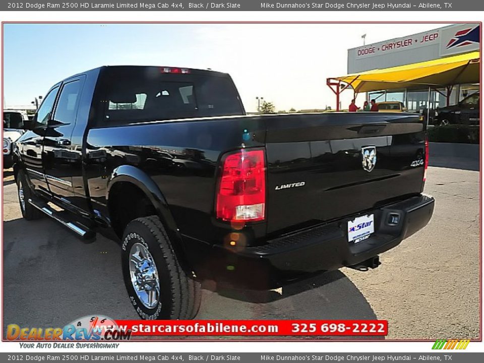 2012 Dodge Ram 2500 HD Laramie Limited Mega Cab 4x4 Black / Dark Slate Photo #4