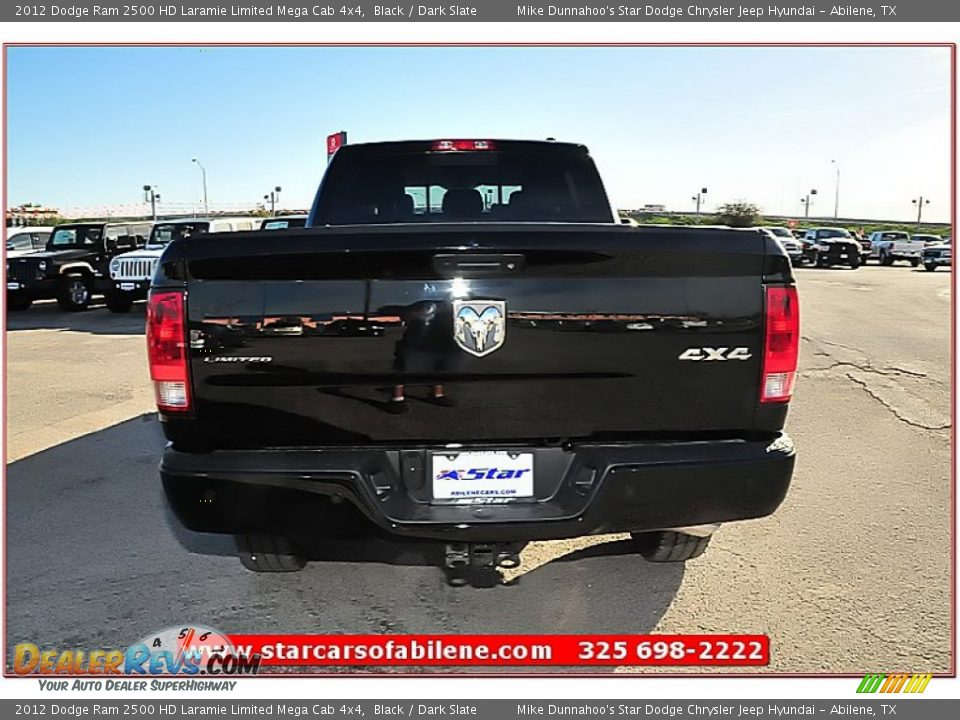 2012 Dodge Ram 2500 HD Laramie Limited Mega Cab 4x4 Black / Dark Slate Photo #5