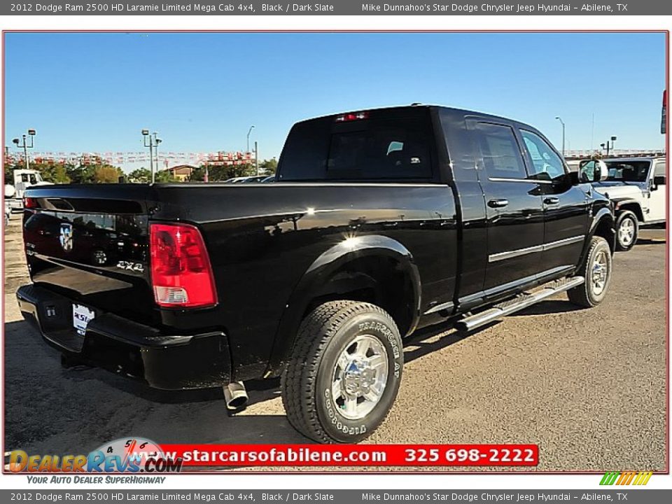 2012 Dodge Ram 2500 HD Laramie Limited Mega Cab 4x4 Black / Dark Slate Photo #9