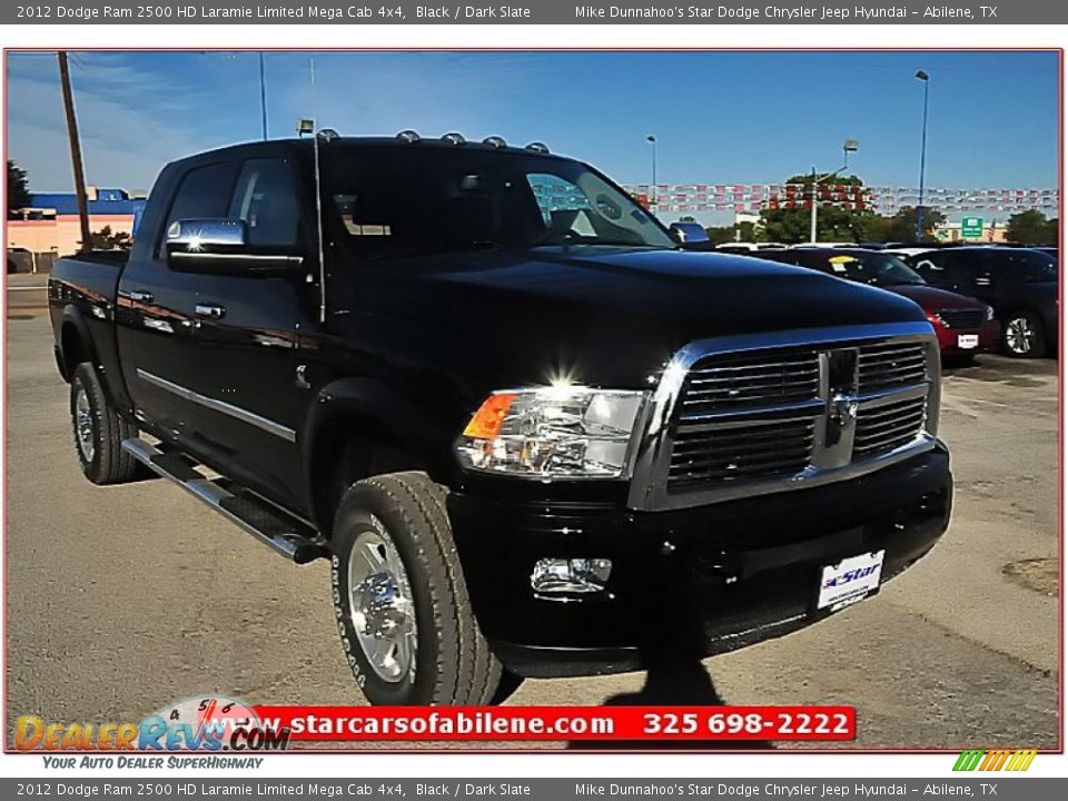 2012 Dodge Ram 2500 HD Laramie Limited Mega Cab 4x4 Black / Dark Slate Photo #11