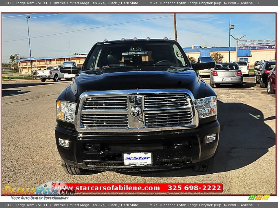 2012 Dodge Ram 2500 HD Laramie Limited Mega Cab 4x4 Black / Dark Slate Photo #12