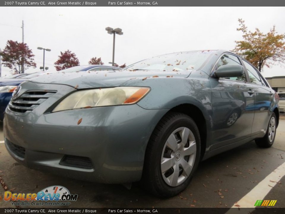 2007 Toyota Camry CE Aloe Green Metallic / Bisque Photo #1
