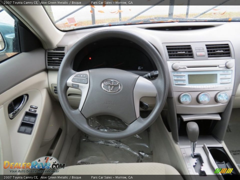 2007 Toyota Camry CE Aloe Green Metallic / Bisque Photo #12