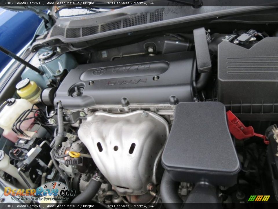 2007 Toyota Camry CE Aloe Green Metallic / Bisque Photo #13