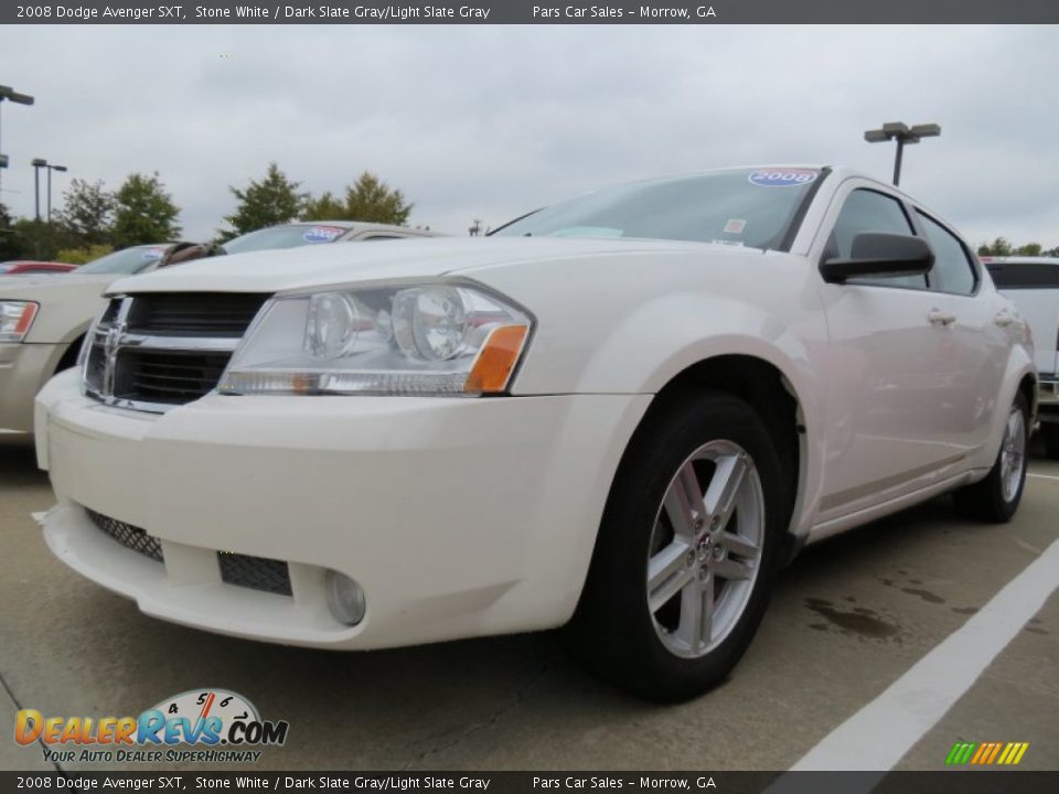 2008 Dodge Avenger SXT Stone White / Dark Slate Gray/Light Slate Gray Photo #1