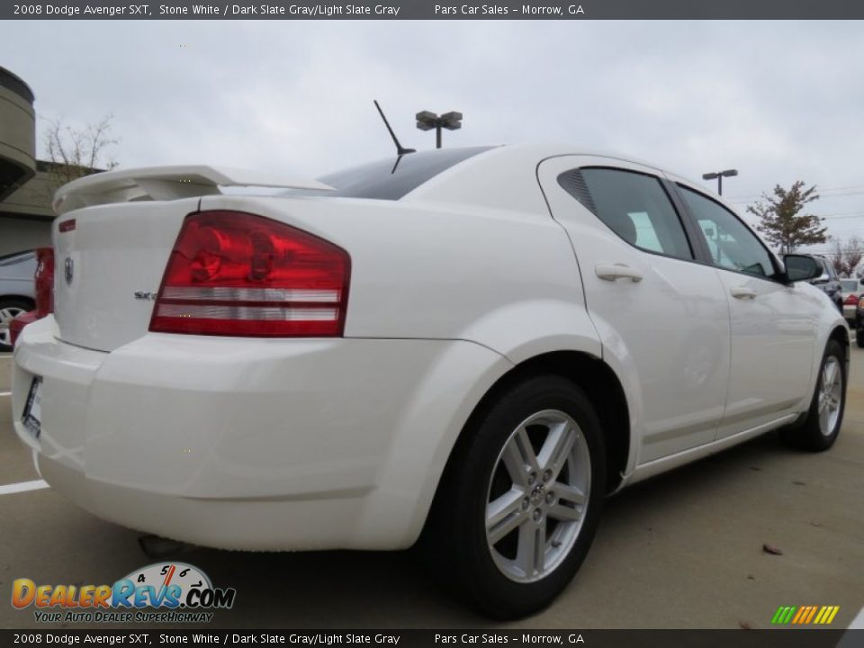 2008 Dodge Avenger SXT Stone White / Dark Slate Gray/Light Slate Gray Photo #3