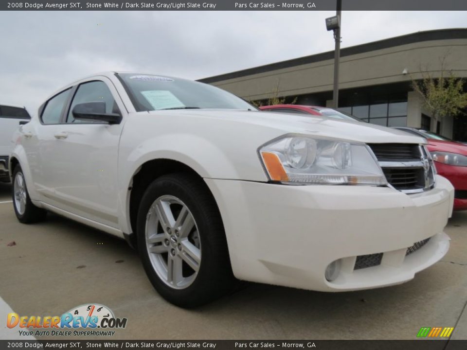 2008 Dodge Avenger SXT Stone White / Dark Slate Gray/Light Slate Gray Photo #4