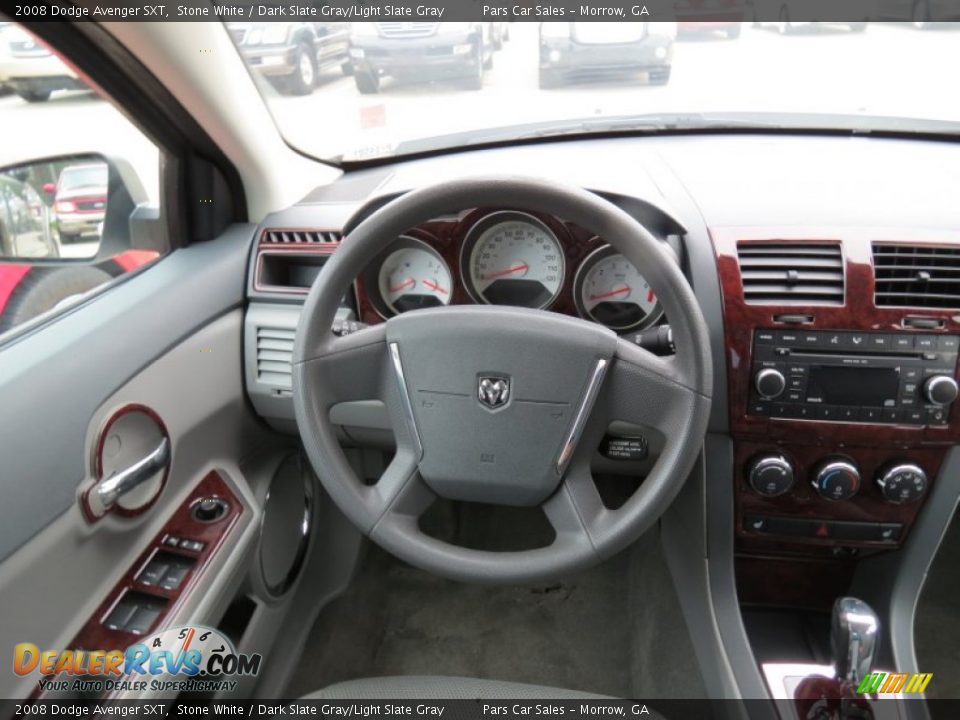 2008 Dodge Avenger SXT Stone White / Dark Slate Gray/Light Slate Gray Photo #12
