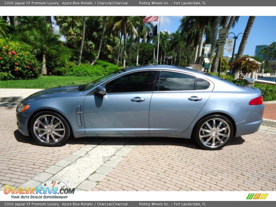 Azure Blue Metallic 2009 Jaguar XF Premium Luxury Photo #4