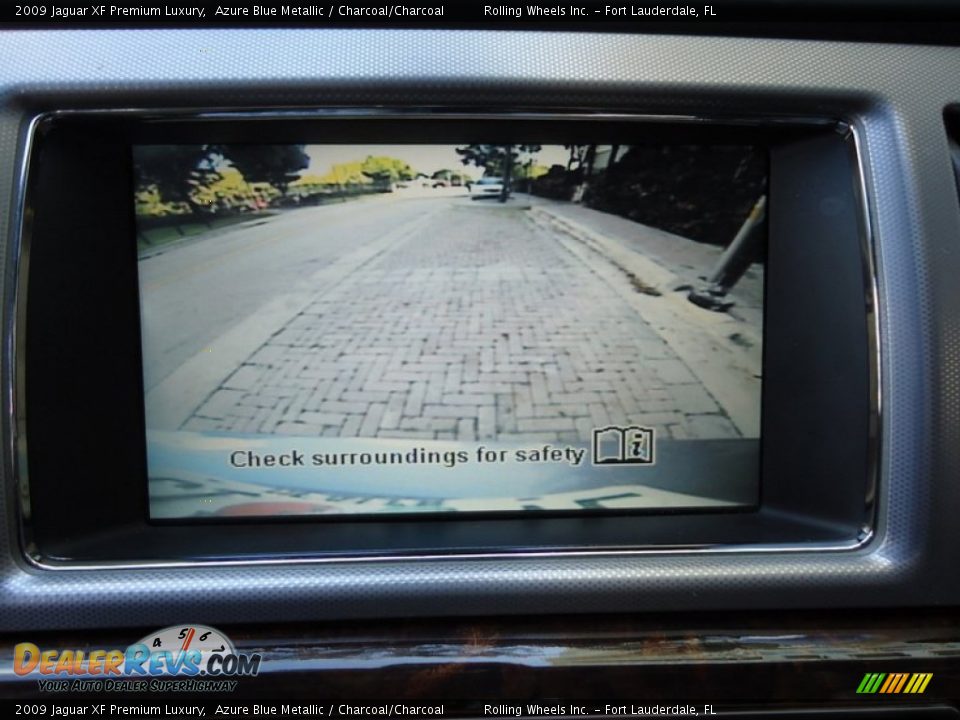 2009 Jaguar XF Premium Luxury Azure Blue Metallic / Charcoal/Charcoal Photo #6