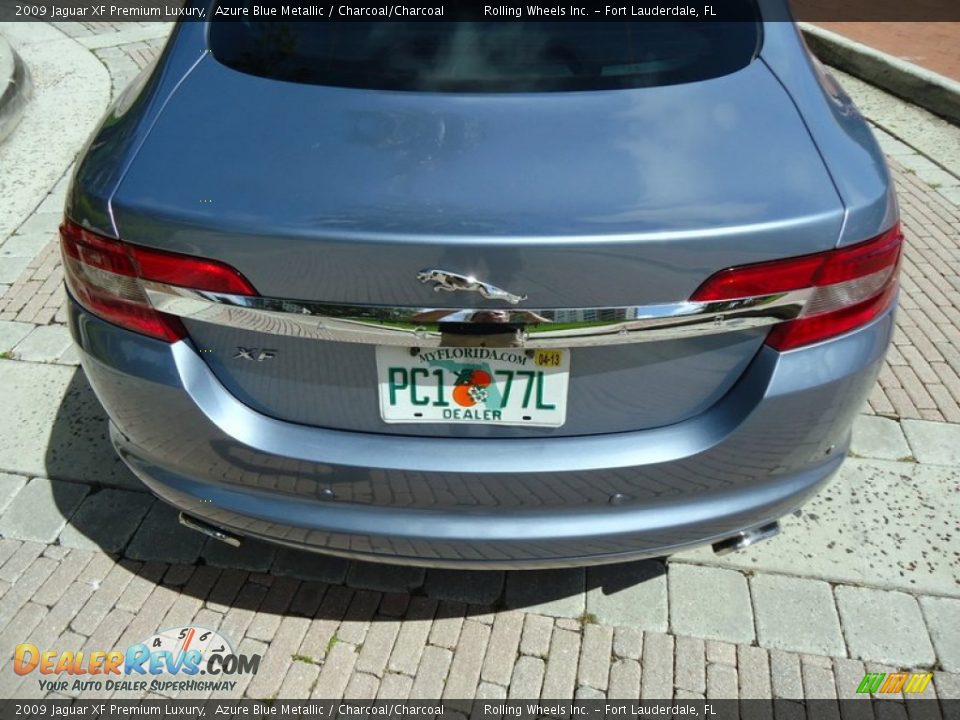 2009 Jaguar XF Premium Luxury Azure Blue Metallic / Charcoal/Charcoal Photo #9