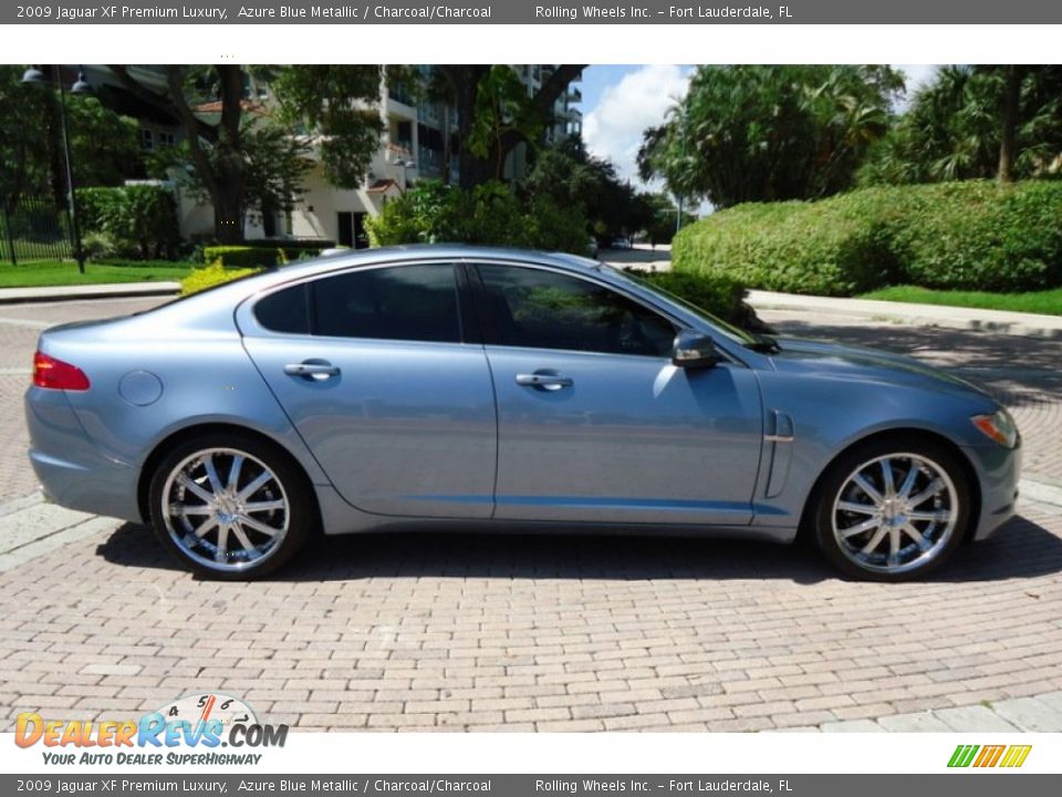 Azure Blue Metallic 2009 Jaguar XF Premium Luxury Photo #15