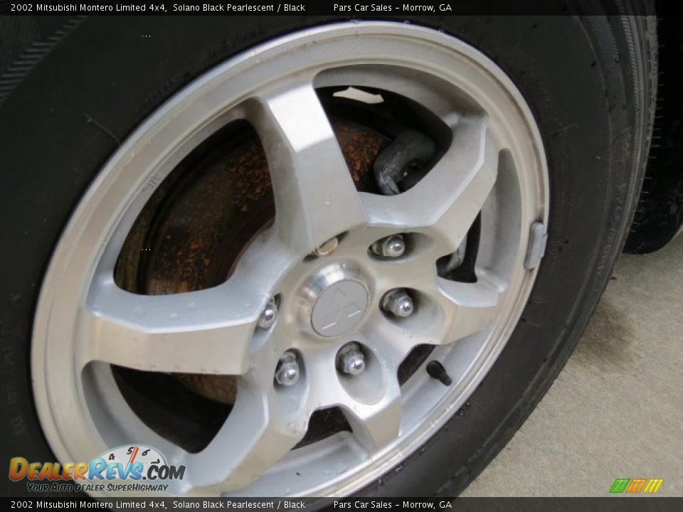 2002 Mitsubishi Montero Limited 4x4 Solano Black Pearlescent / Black Photo #5