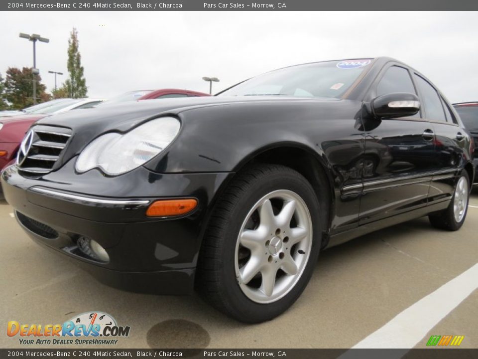 2004 Mercedes-Benz C 240 4Matic Sedan Black / Charcoal Photo #1