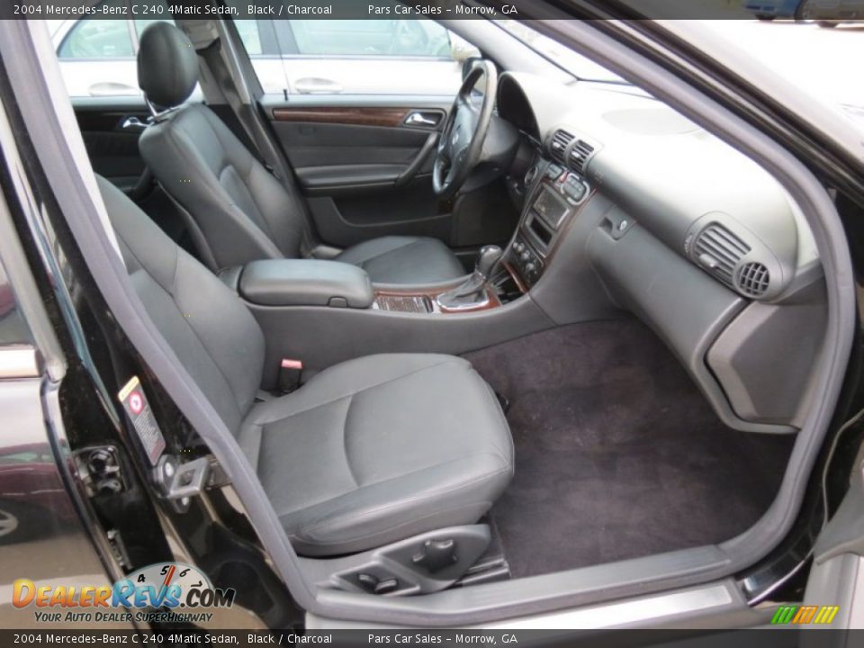 2004 Mercedes-Benz C 240 4Matic Sedan Black / Charcoal Photo #10