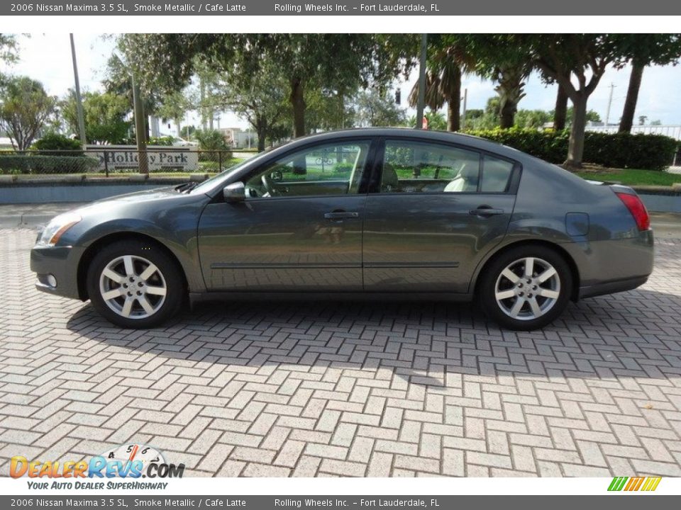 2006 Nissan Maxima 3.5 SL Smoke Metallic / Cafe Latte Photo #4