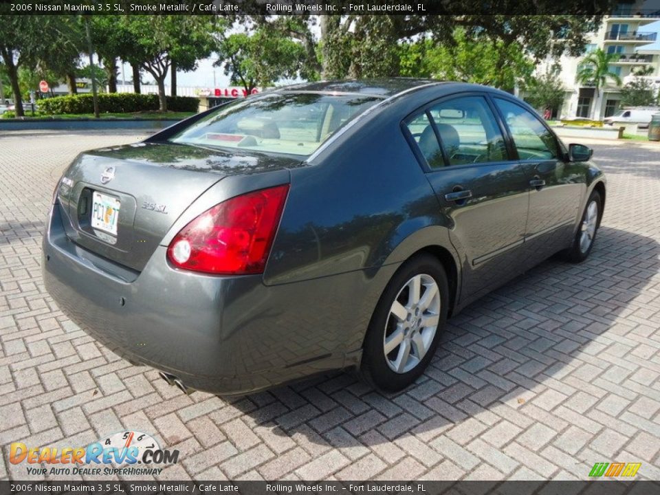 2006 Nissan Maxima 3.5 SL Smoke Metallic / Cafe Latte Photo #7