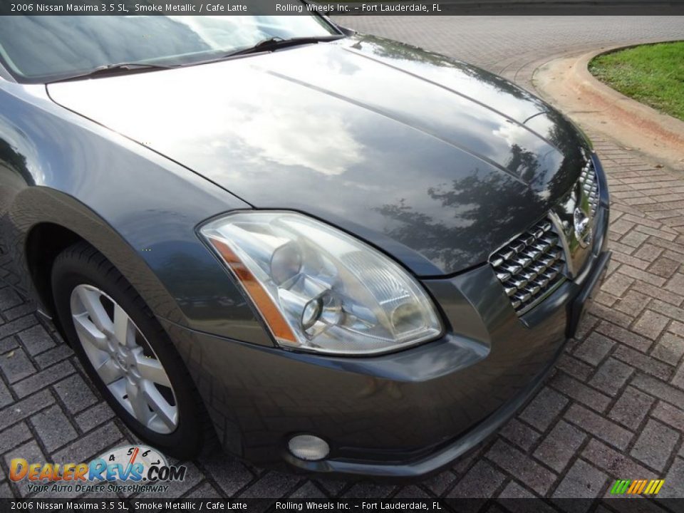 2006 Nissan Maxima 3.5 SL Smoke Metallic / Cafe Latte Photo #9