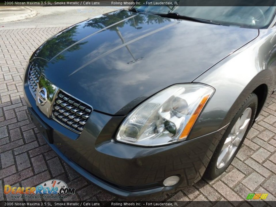 2006 Nissan Maxima 3.5 SL Smoke Metallic / Cafe Latte Photo #10