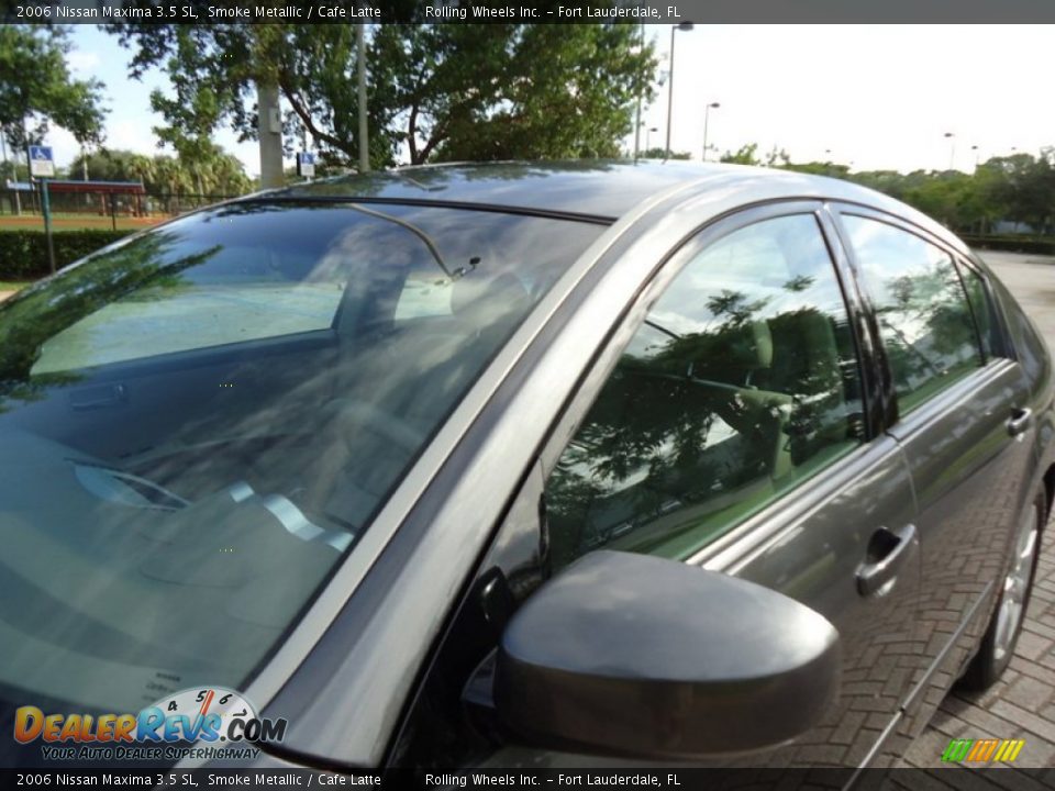 2006 Nissan Maxima 3.5 SL Smoke Metallic / Cafe Latte Photo #12