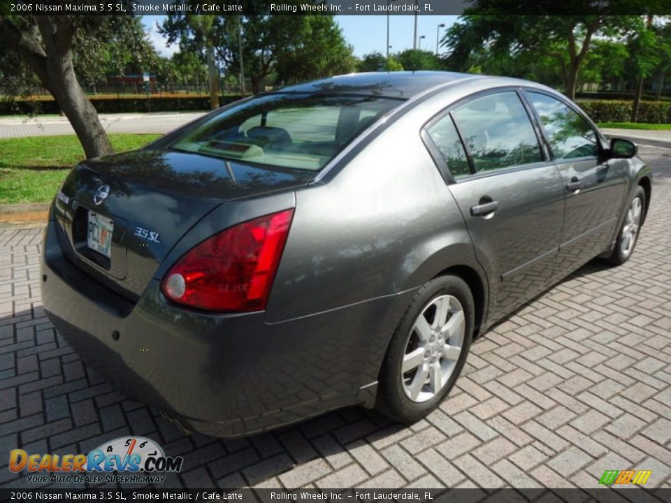 2006 Nissan Maxima 3.5 SL Smoke Metallic / Cafe Latte Photo #17