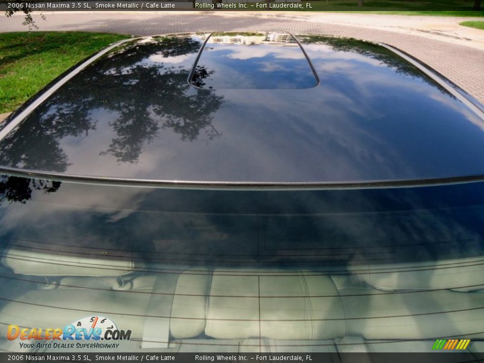 2006 Nissan Maxima 3.5 SL Smoke Metallic / Cafe Latte Photo #19