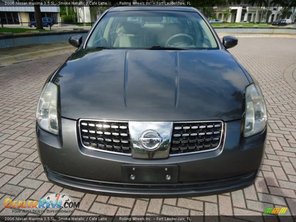 2006 Nissan Maxima 3.5 SL Smoke Metallic / Cafe Latte Photo #25