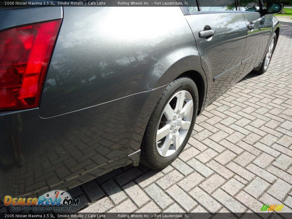 2006 Nissan Maxima 3.5 SL Smoke Metallic / Cafe Latte Photo #27