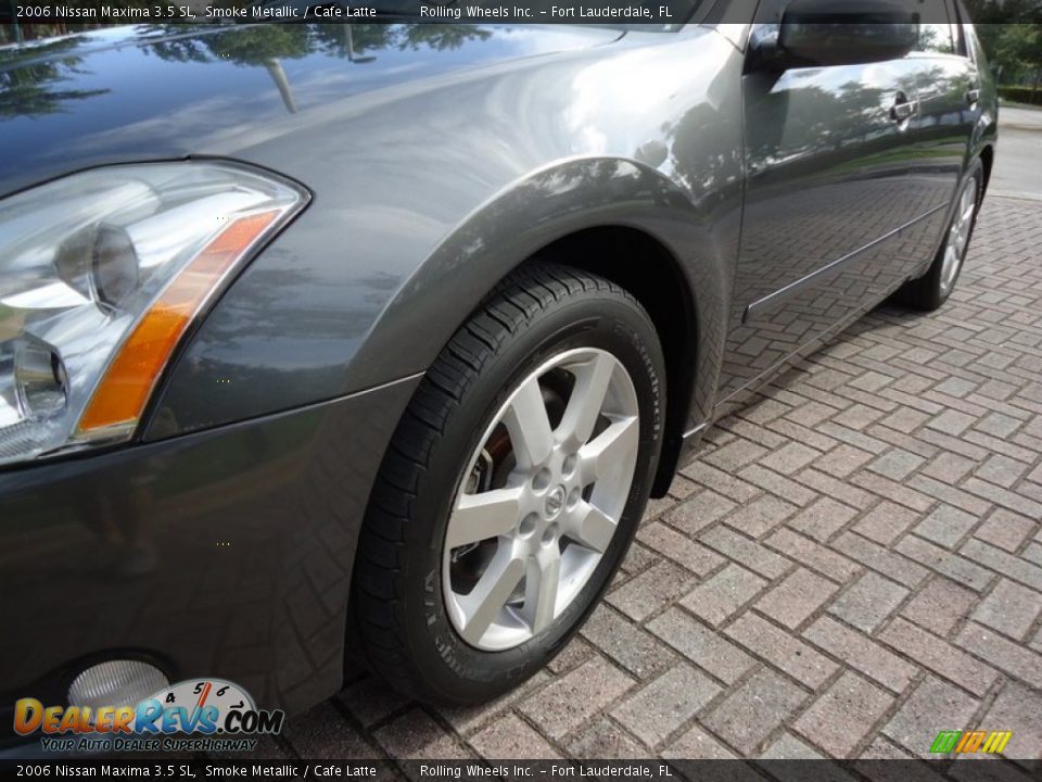 2006 Nissan Maxima 3.5 SL Smoke Metallic / Cafe Latte Photo #30