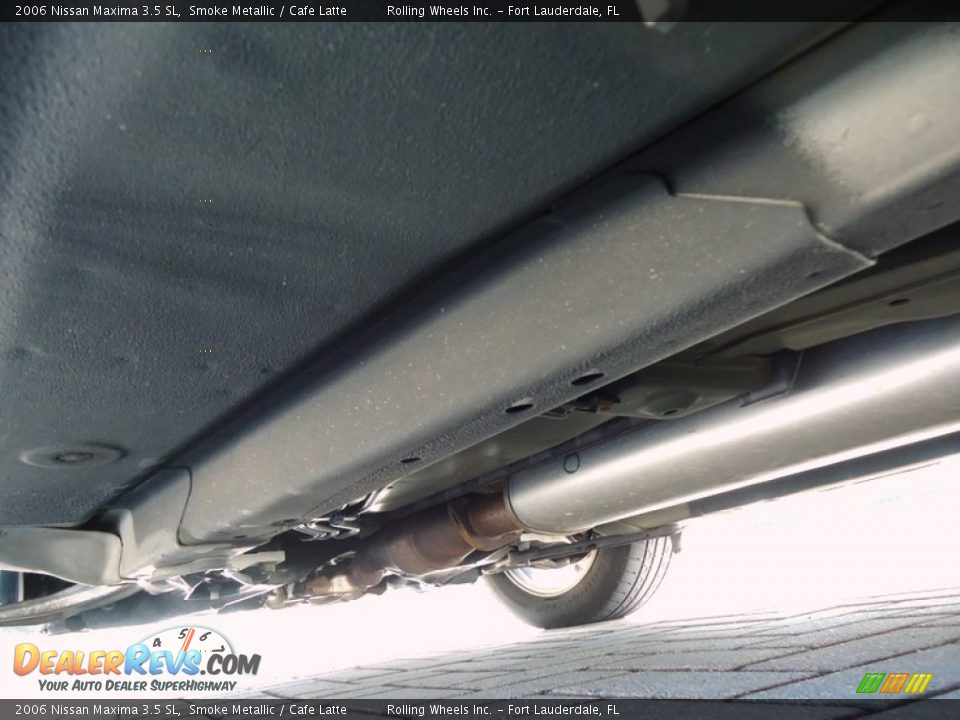 2006 Nissan Maxima 3.5 SL Smoke Metallic / Cafe Latte Photo #36