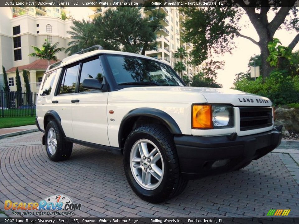 2002 Land Rover Discovery II Series II SD Chawton White / Bahama Beige Photo #8