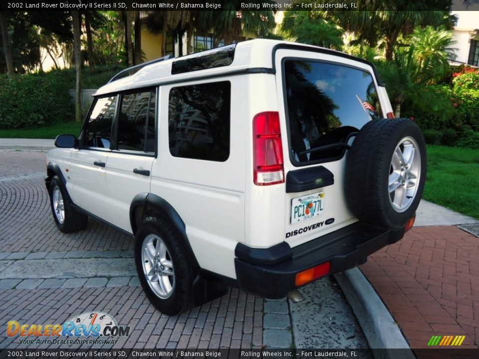 2002 Land Rover Discovery II Series II SD Chawton White / Bahama Beige Photo #9